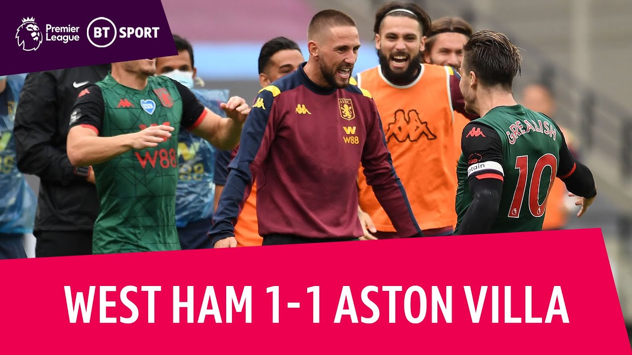 West Ham vs Aston Villa (1-1) | Premier League highlights