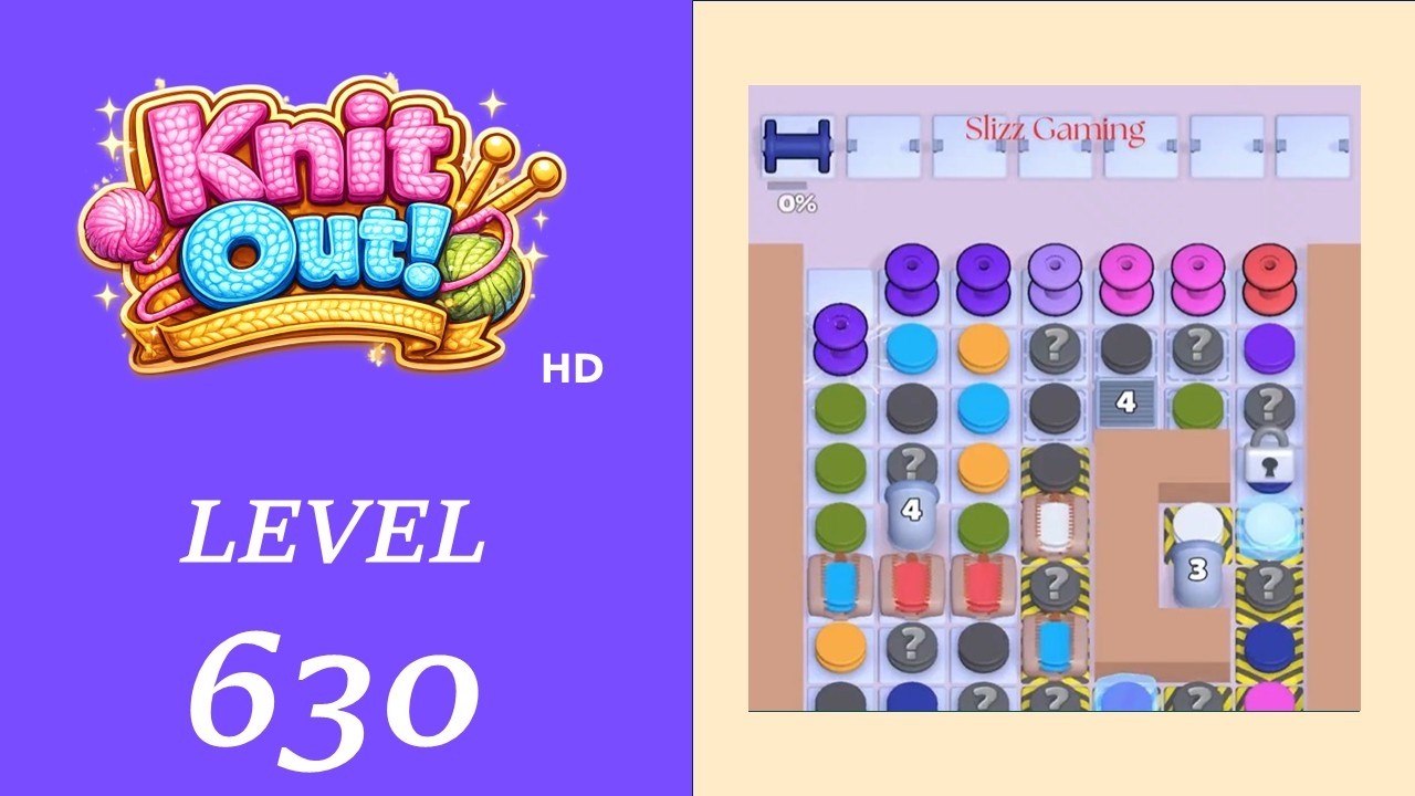 Knit Out - Level 630 Solution Walkthrough | No Boosters used