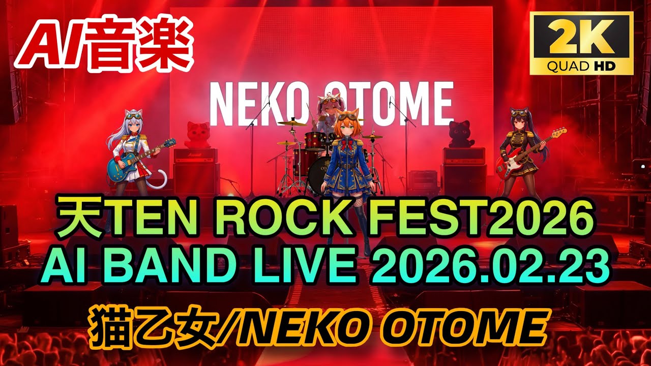『天TEN ROCK FEST2026』 猫乙女/NEKO OTOME 【AIバンド音楽】