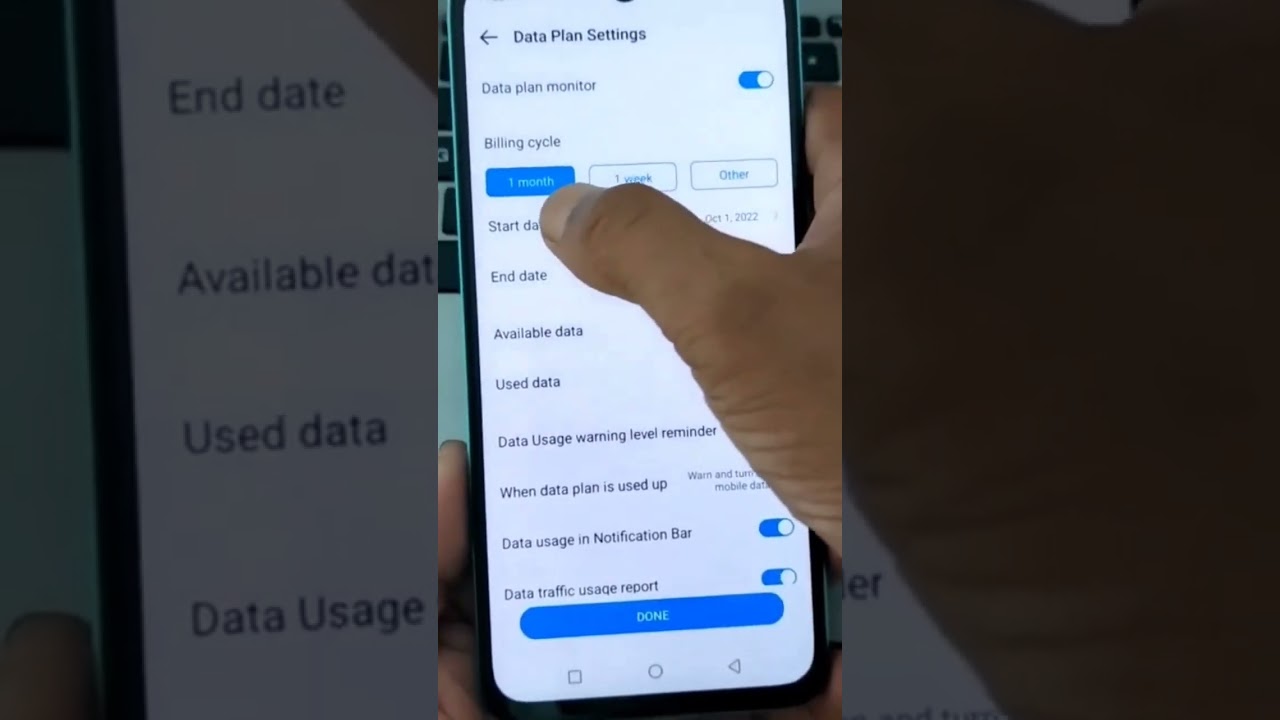 Infinix Data Usage Show