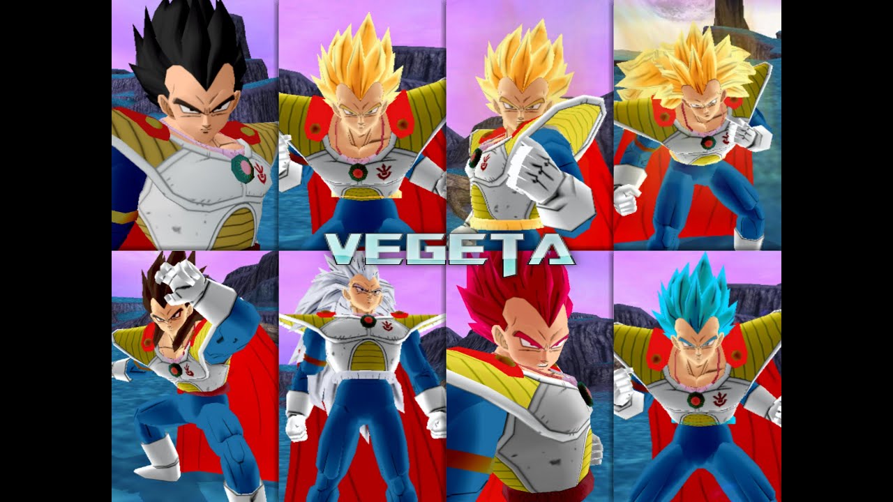 Vegeta Prince all form (HQ)|Dragon Ball Z Budokai Tenkaichi 3