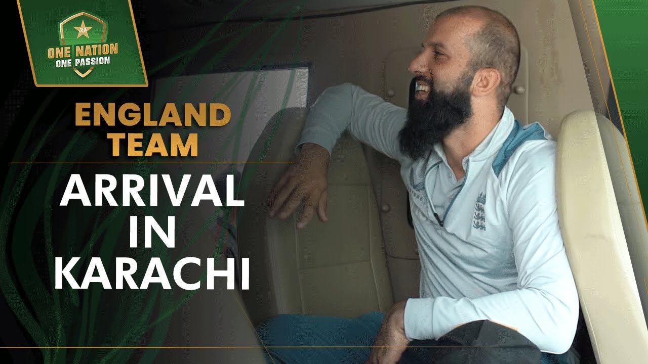 England Team's Arrival in Karachi | #PAKvENG | PCB | MA2T