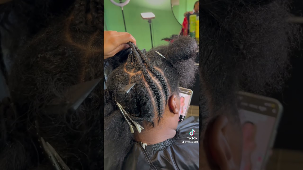 Stitch Braided Ponytail W/ Boho 👏🏽 #viralvideo