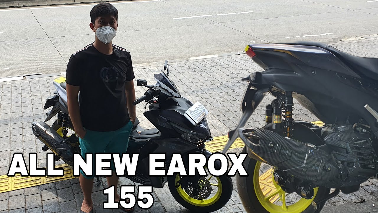 ALL New Aerox 155 pakai Shock DBS 8894 GP Series 310mm Black As Gold