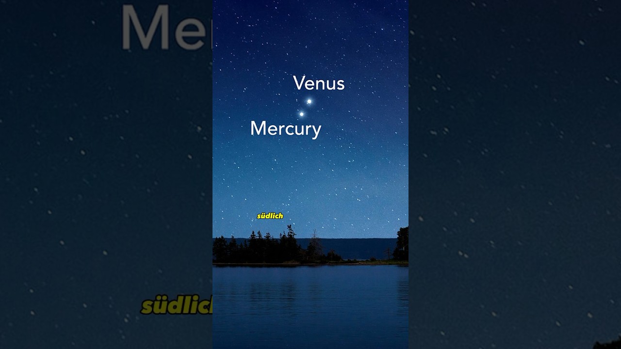 Venus-Merkur Konjunktion am 27 Juli!😳#venus #merkur