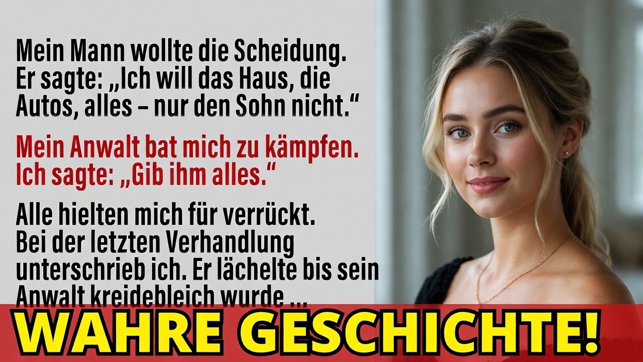 Mein Mann nahm mir bei der Scheidung alles – doch er ahnte nicht, was er mir wirklich nahm …