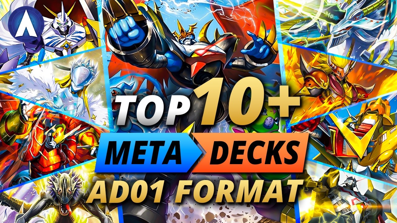 TOP 10+ META DECKS!!! AD01 Format 2026! | Digimon Card Game & TCG