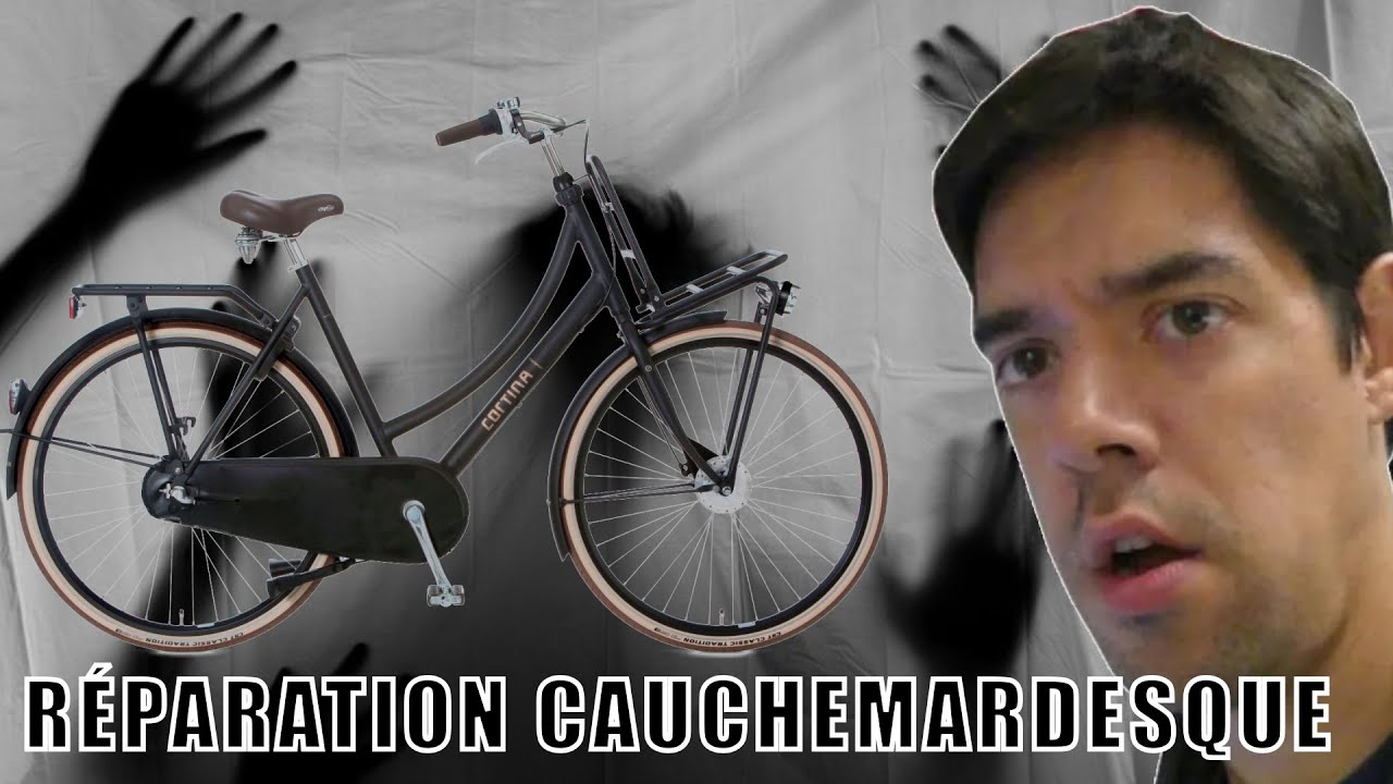 Remplacement de pneu sur un vélo hollandais -Véritable cauchemar