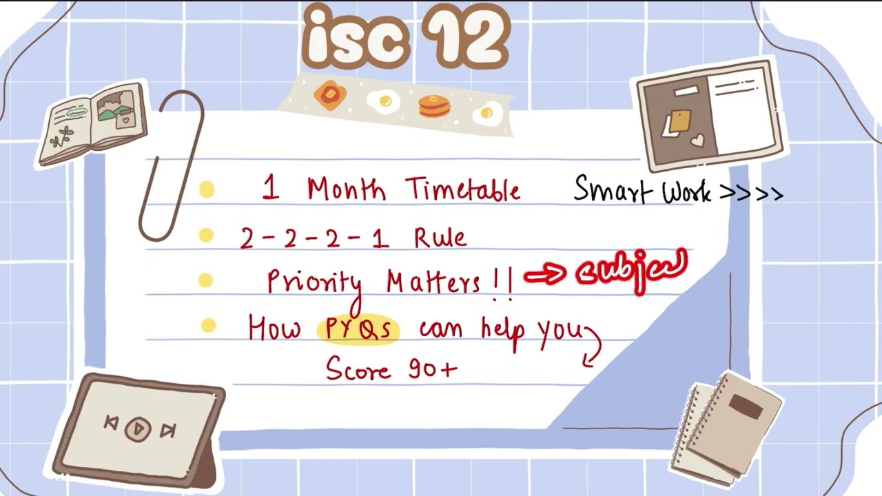 Do this in your LAST 1 month 🔥| ISC 12 Boards Strategy | Score 90+ through smart approach #isc #exam