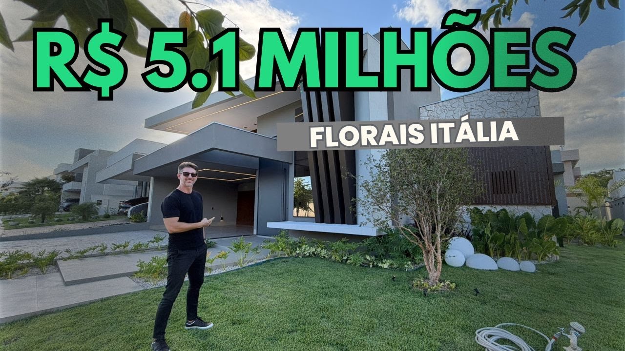 Casa Térrea de Luxo no Florais Itália | 4 Suítes | R$ 5.1 Milhões