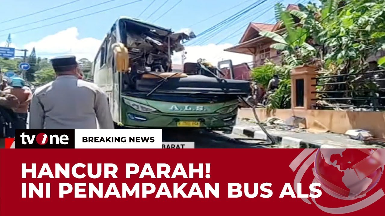 Kecelakaan Tragis di Padang Panjang: Penampakan Bus ALS yang Hancur Pasca Terbalik | Breaking News