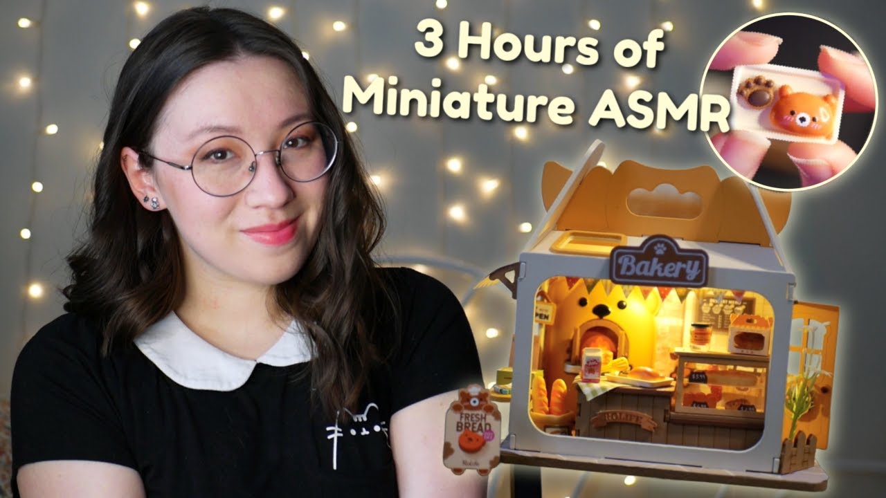 LONG, Close Up ASMR 🍞 Building A Miniature Bakery 🥐 Binaural Soft Spoken