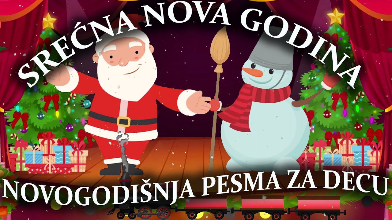 Novogodisnja Pesma za Decu - Deda Mraz i Snesko na Bini (Srecna Nova Godina) #zadecu #novagodina