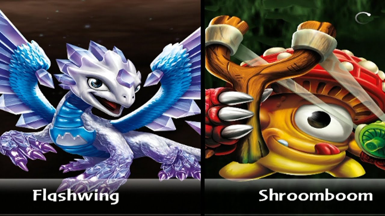 SKYLANDERS GIANTS - Flashwing VS. ShroomBoom (VERSUS)