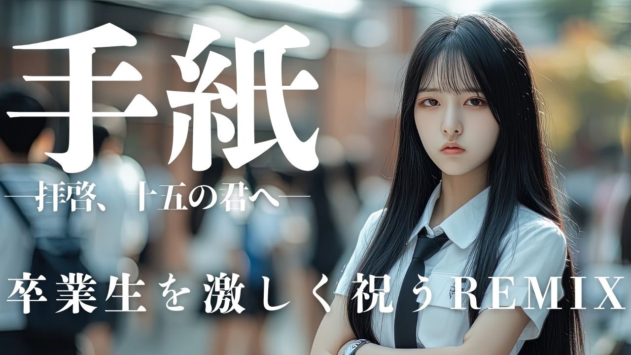 【アンジェラ・アキ】手紙 ―拝啓、十五の君へ―　卒業生を激しく祝うREMIX/AIカバー