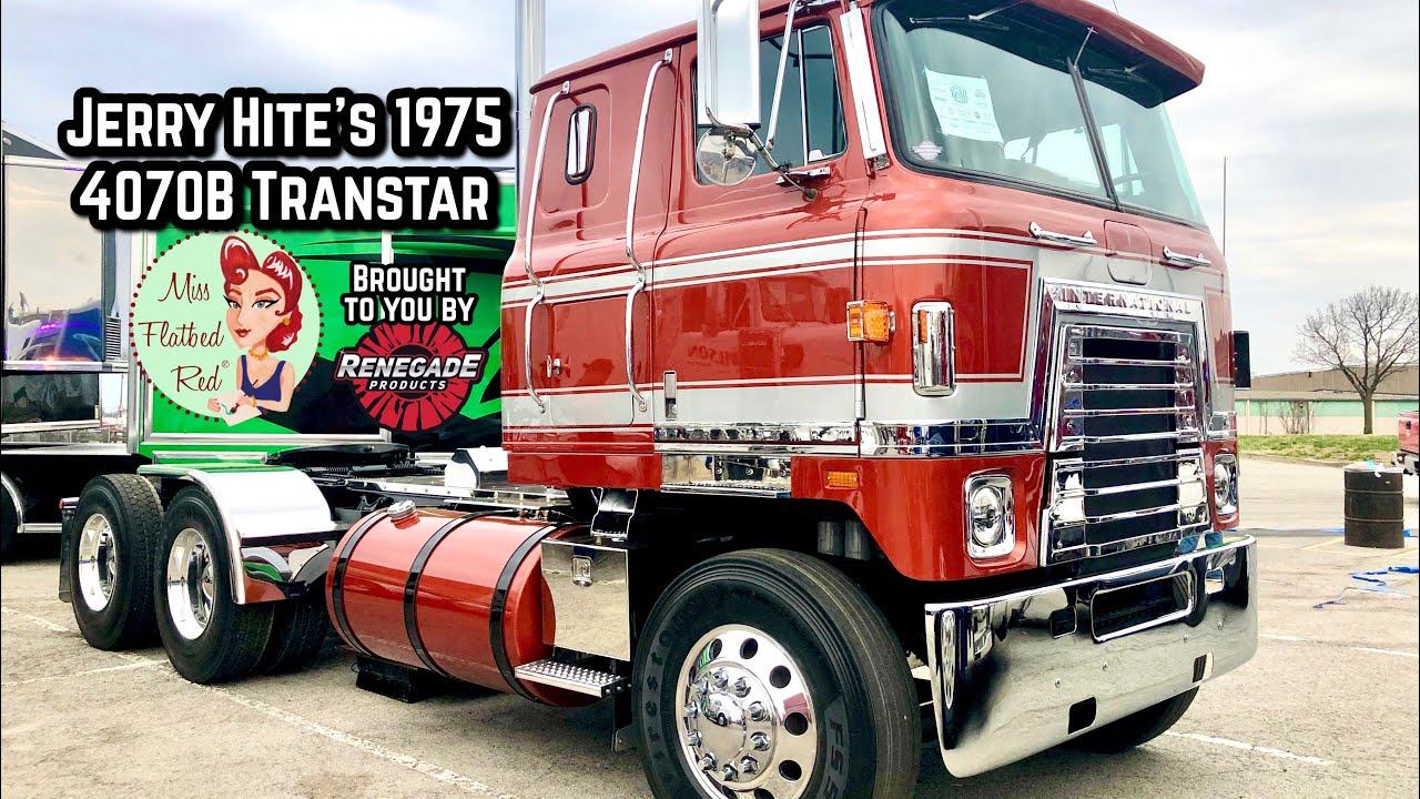 Экскурсия Джерри Хайта на бескапотном грузовике Transtar 4070B 1975 года