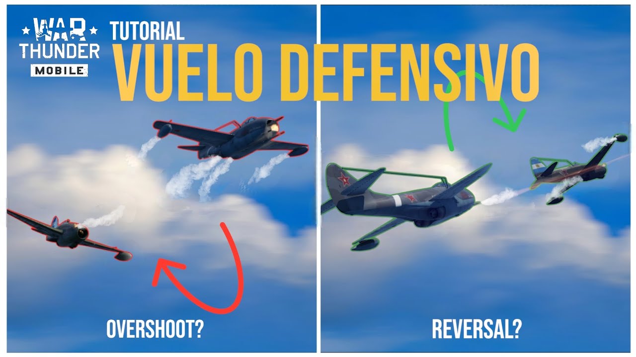 TUTORIAL: VUELO DEFENSIVO 🛡️🦅 (parte 1) // WAR THUNDER MOBILE // @warthundermobile 