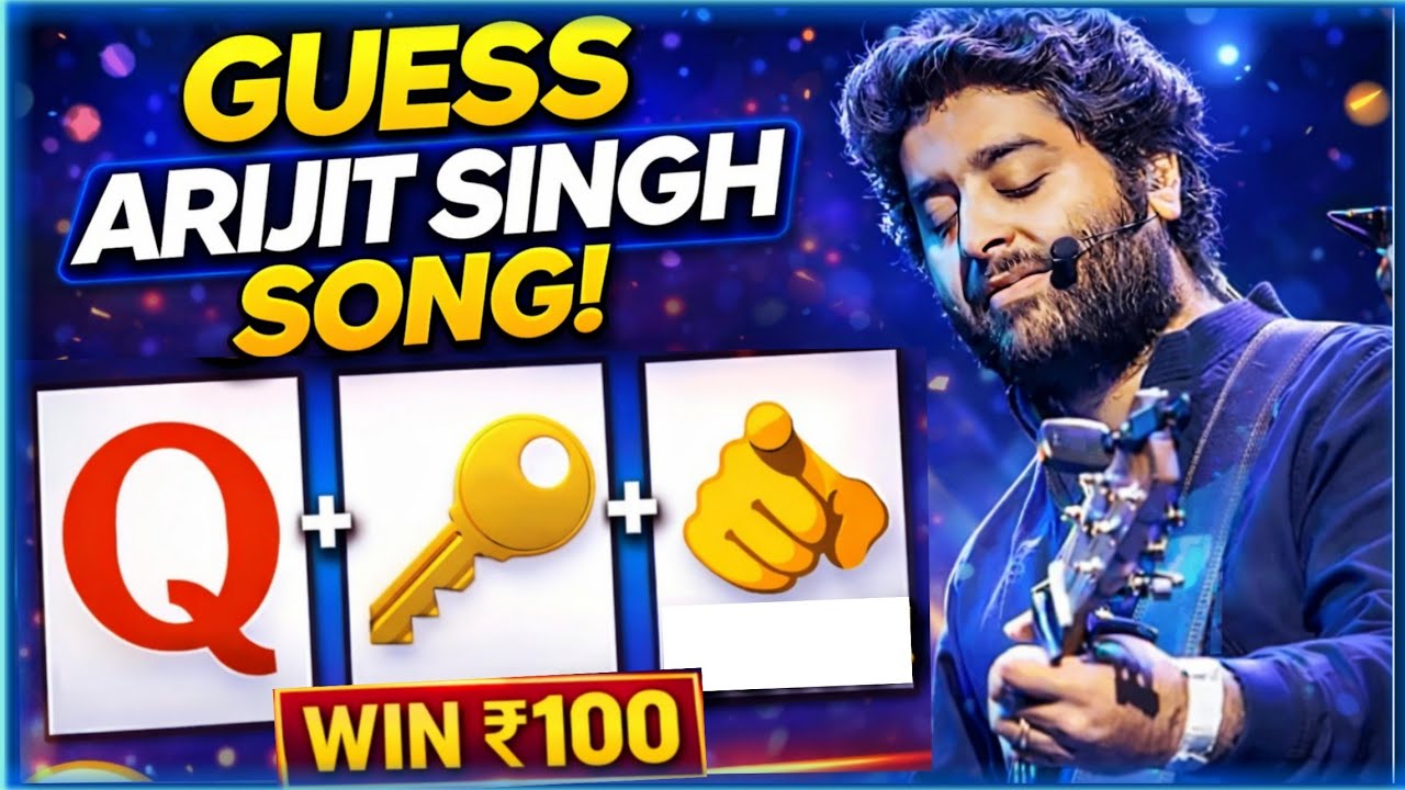 Emoji Guess Arijit Singh Songs 😍 | 5 Sahi Jawab = ₹100 Cash 💸 | Hard Challenge 