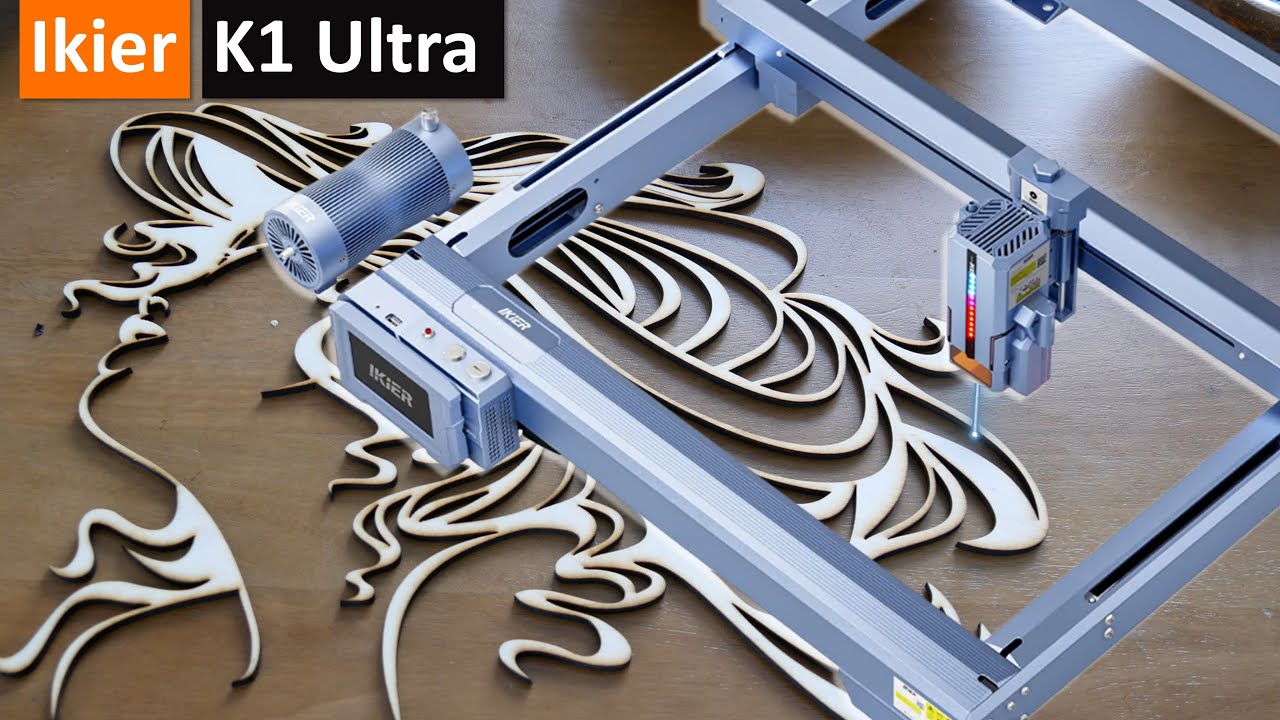 Ikier K1 Ultra ❤️ Test d'un laser de 36 watts (Bois & métal)