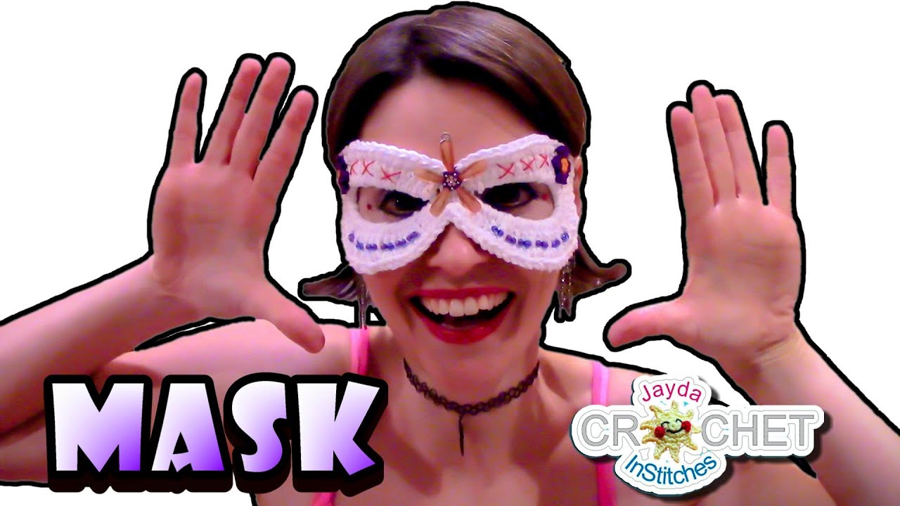 Sugar Skull/Super Hero Mask Crochet Pattern & Tutorial - Children & Adult Sizes
