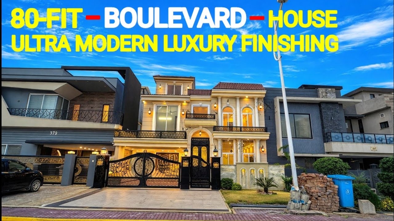 80 Fit Boulevard Designer House For Sale In Bahria Town Rawalpindi Islamabad #bahriatown #house