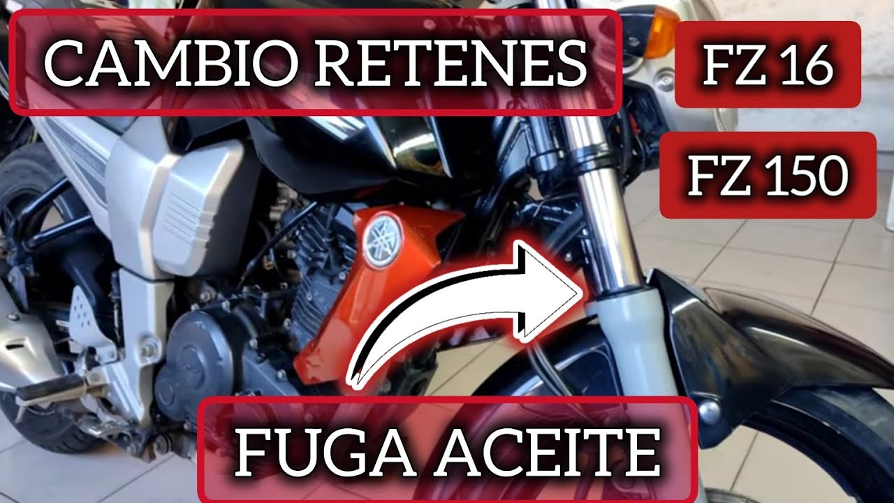 Cambio RETENES SUSPENSION YAMAHA FZ 16 - FZ 150 - Desarme - Fuga Aceite - Solución Definitiva