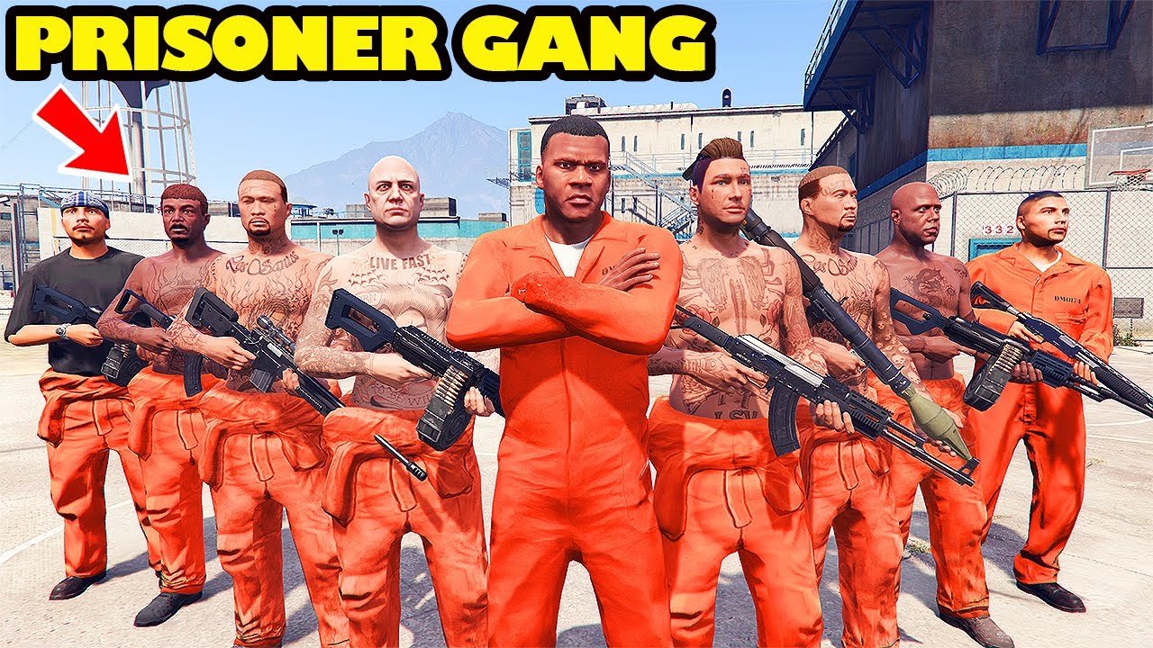 Franklin Become The Most Powerful Prisoner Gang Boss in Prison In GTA 5 | SHINCHAN and CHOP
