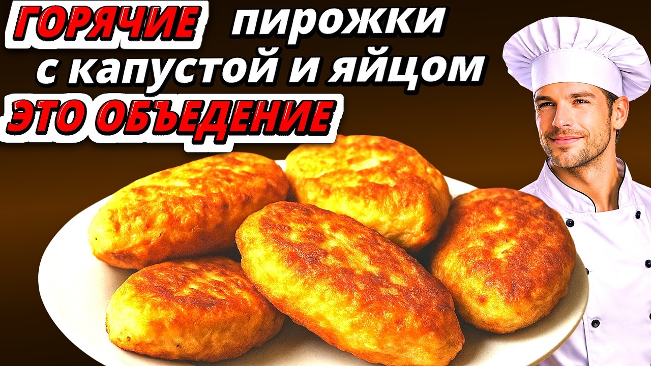 Ленивые пирожки с капустой и яйцом из быстрого теста — тают во рту!
