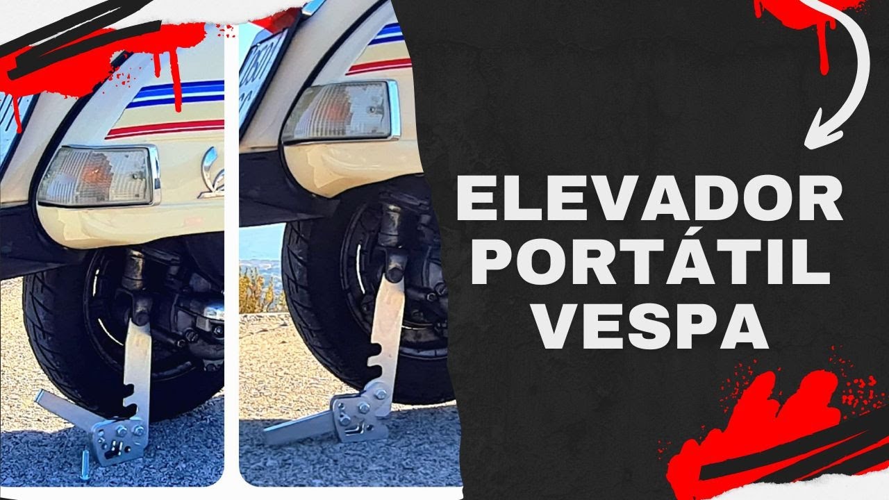 Probamos el nuevo elevador portátil para #Vespa 
