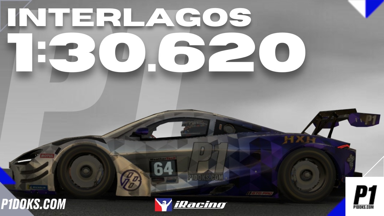1:30.620 - Mclaren GT3 - Interlagos - IMSA -│P1DOKS.COM 26S1 WEEK 10
