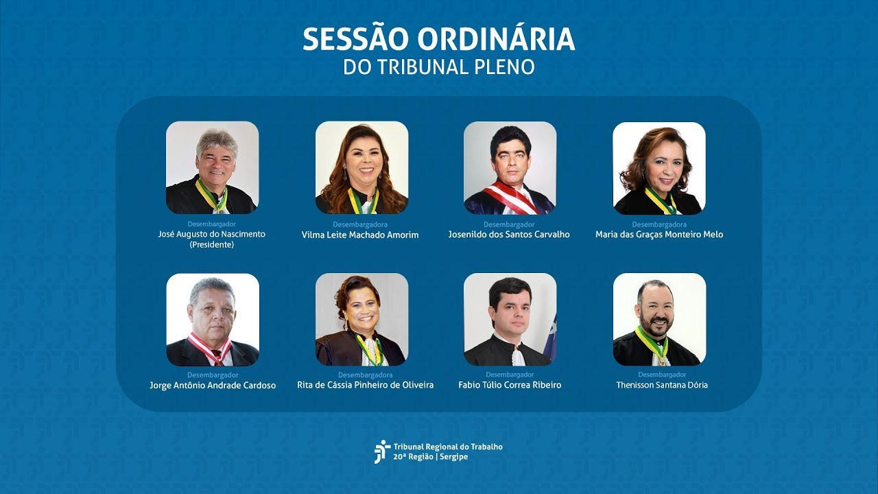 2ª SESSÃO ORDINÁRIA DO PLENO DO TRT20 - PRESENCIAL -23/02/2026