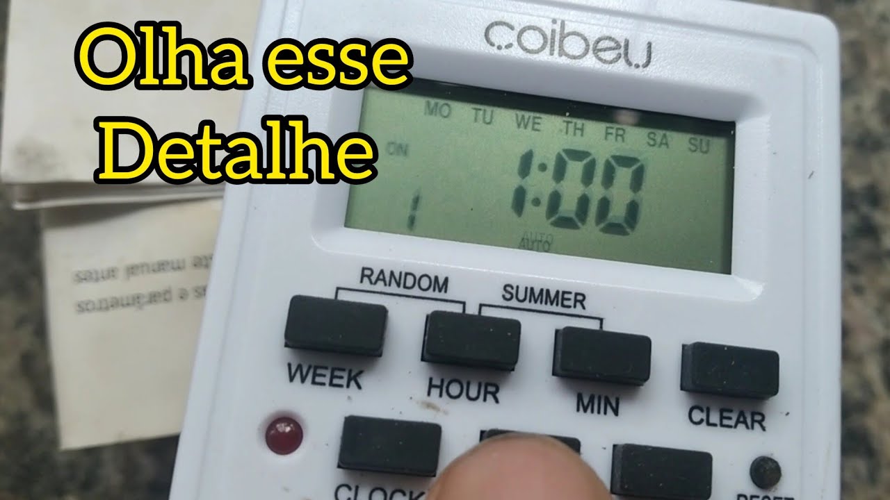 Como programar o Temporizador Digital para hidroponia