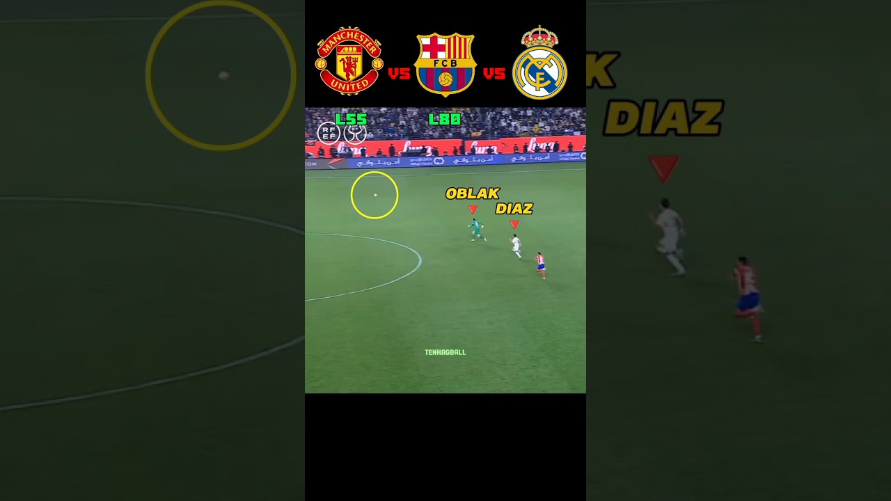 Manchester United VS Barcelona VS Real Madrid : Counter Attack Challenge⚡🔥