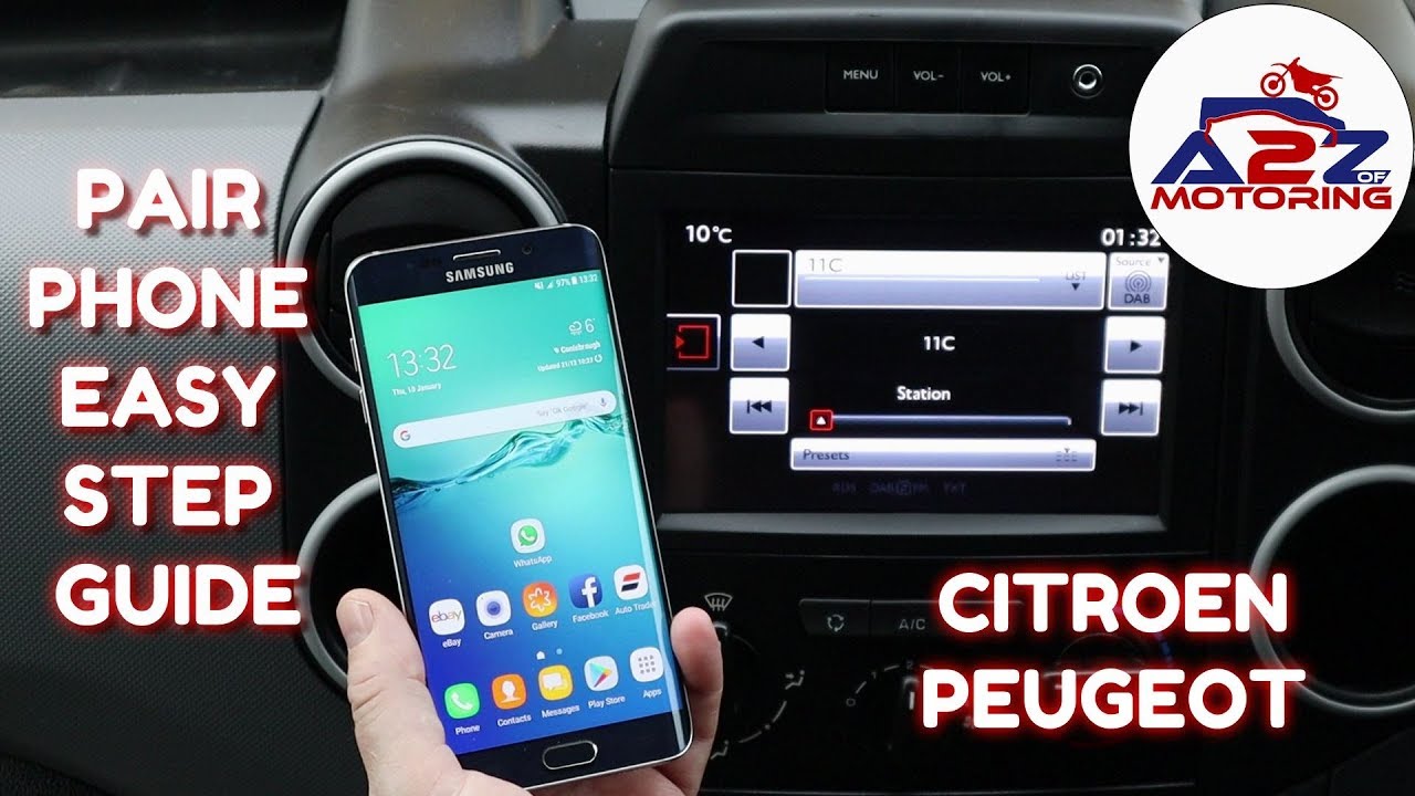 Pair your mobile Phone with Citroen Berlingo /Peugeot Partner Touchscreen