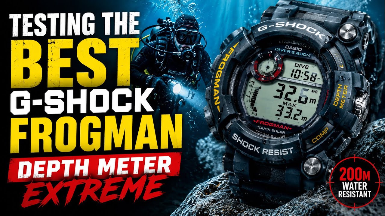 TESTING THE BEST G-SHOCK FROGMAN | Depth Meter Extreme