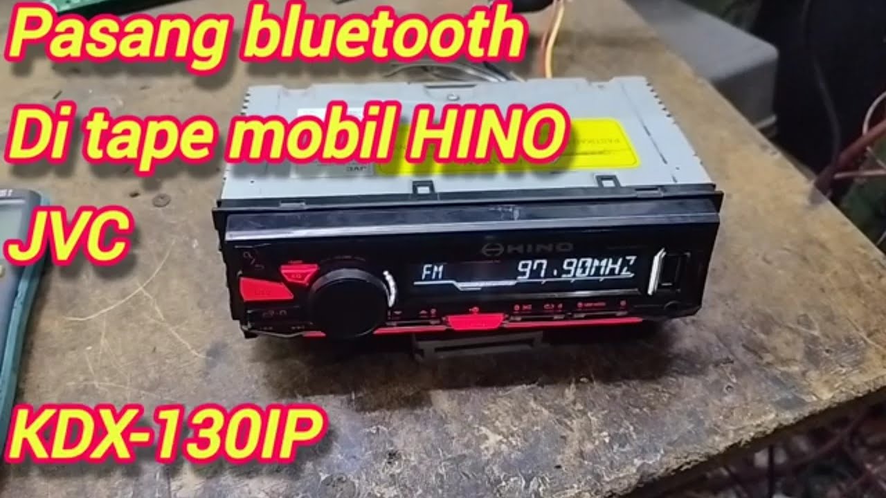 Pasang module bluetooth audio di JVC KDX-130IP Hino