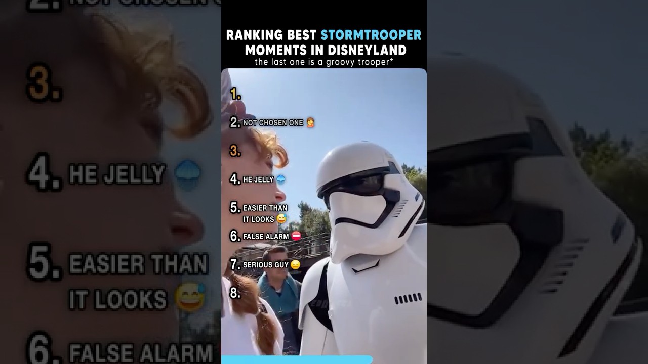 Best Stormtrooper Moments at Disneyland #usa #disneyland #shorts