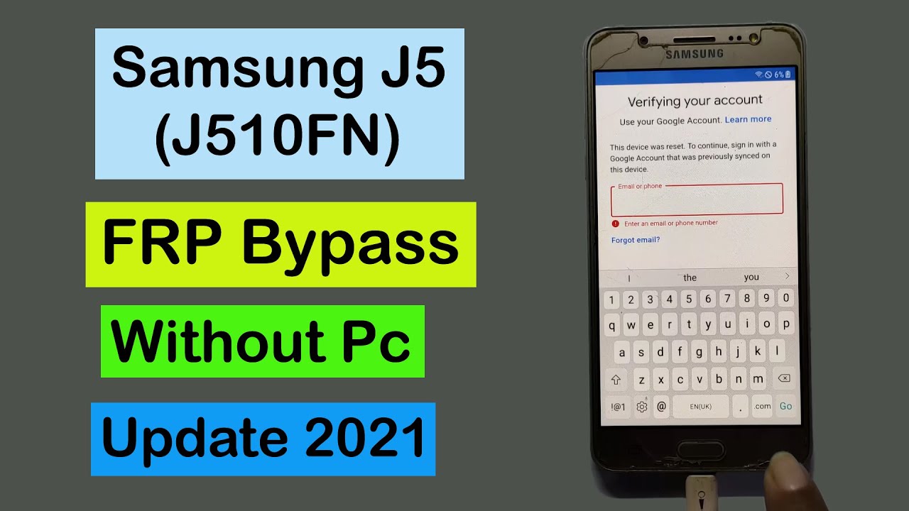 Samsung J5 (J510FN ) Android 7.1.1 FRP Bypass | Google Account Unlock Samsung J5 J510FN Without Pc