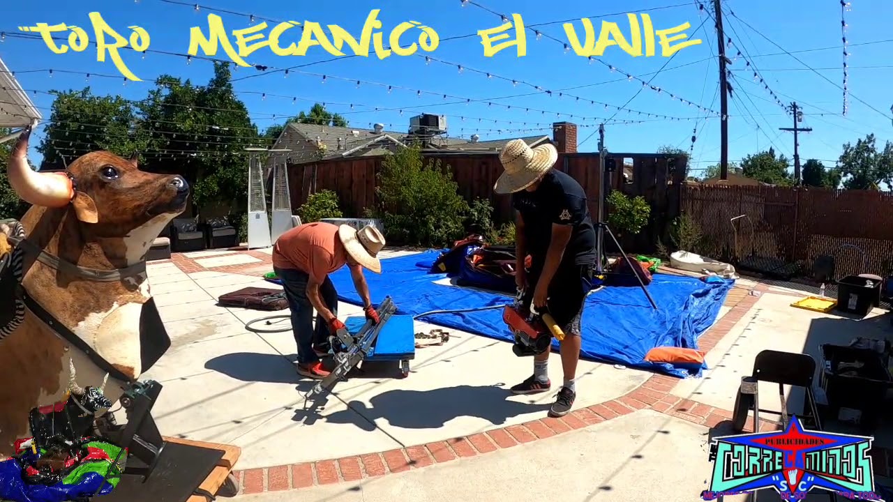 Instalando el toro mecanico el valle 2020