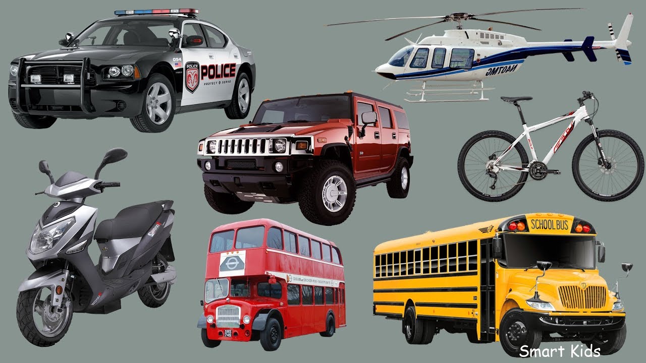 Transporte para ni&ntilde;os | Aprender nombres y sonidos de veh&iacute;culos de calle | Aprender Transporte