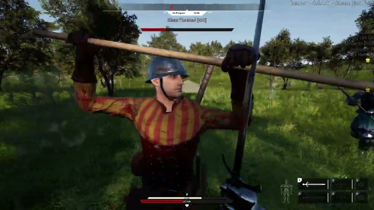 Gameplay demo de Renown — jogo multiplayer medieval — Sem comentários