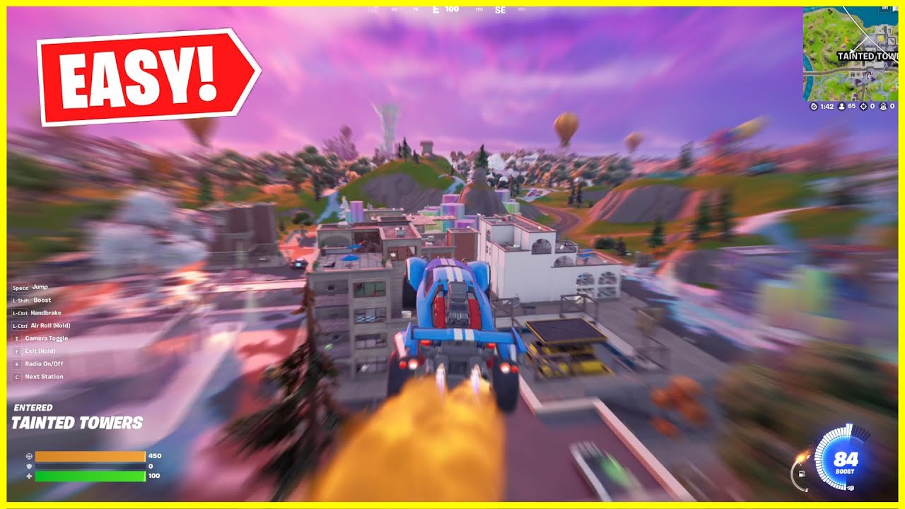 Fly 100 meters continuously in an Octane (1) | Fortnite Octane Quests