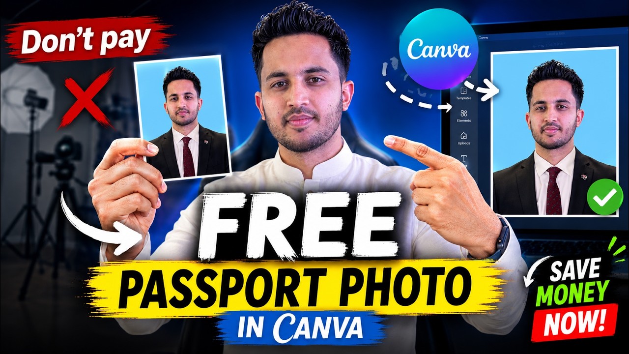 Фотографии для паспорта своими руками в Canva. Экономьте деньги прямо сейчас!