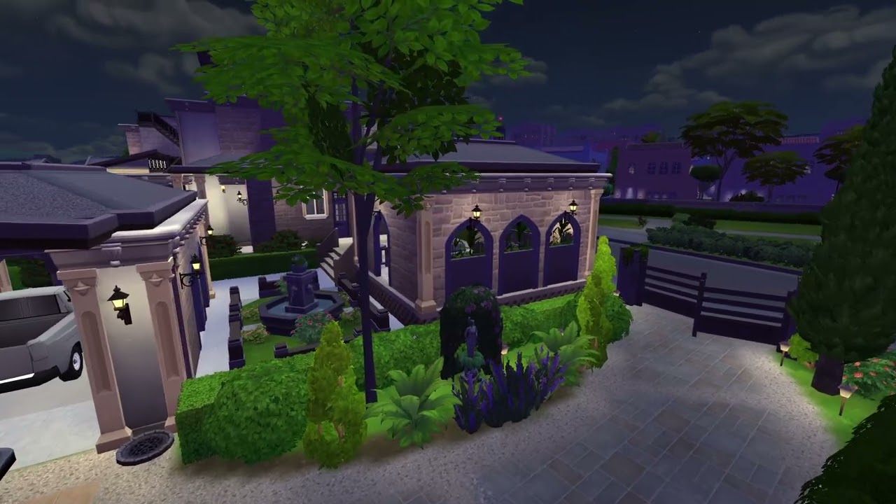 Watch Tower Mansion drone view | The Sims 4 2026 02 16