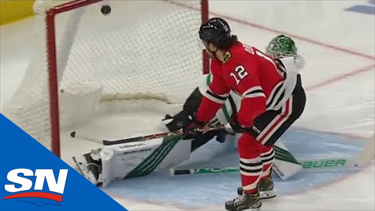 Alex DeBrincat Picks Off Pass In Neutral Zone & Roofs Backhand On Breakaway