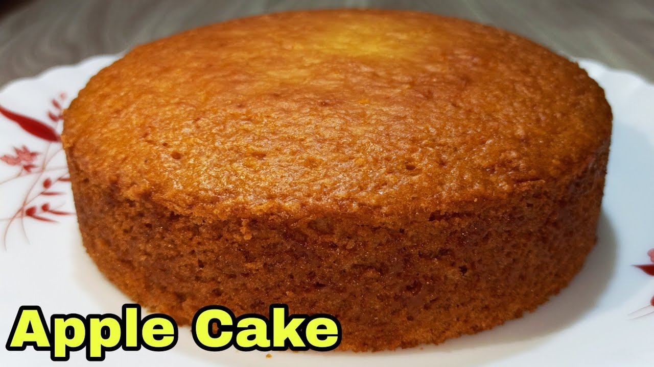 Apple Cake Recipe in Pressure Cooker | Eggless Apple Cake Recipe Without Oven | Basic Sponge Cake