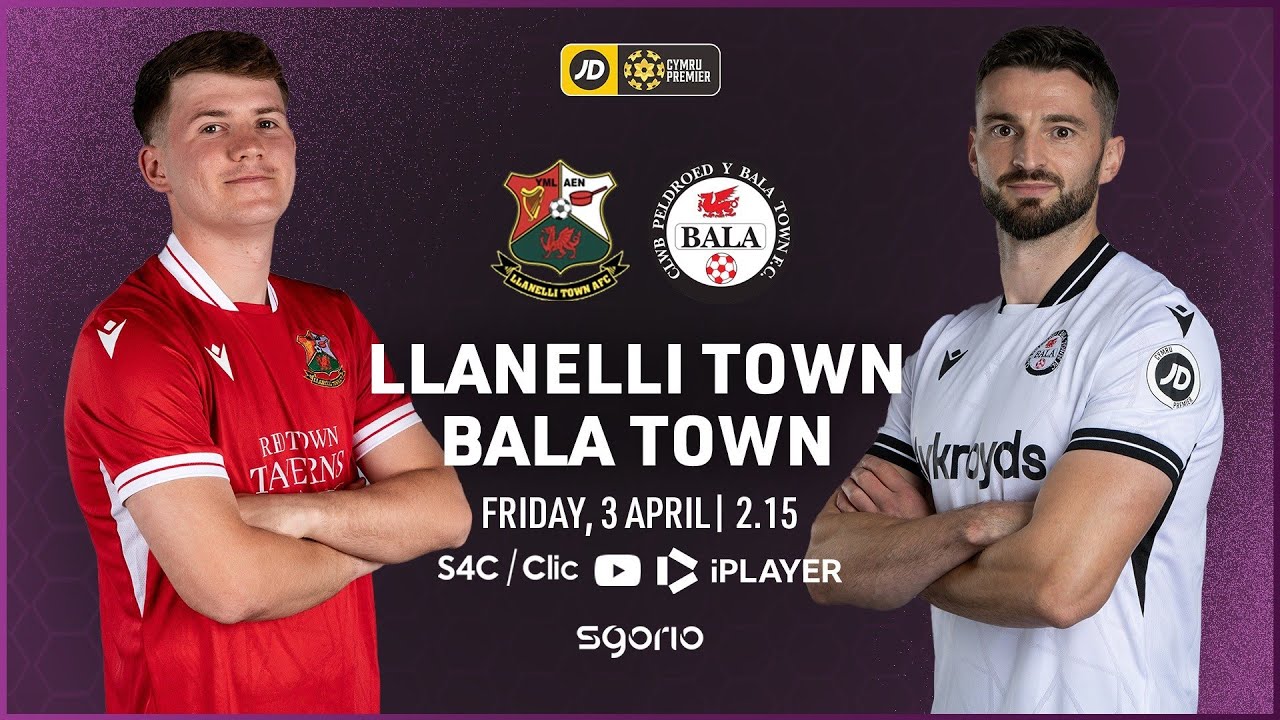 FULL MATCH: Llanelli Town v Bala Town | English Commentary | JD Cymru Premier