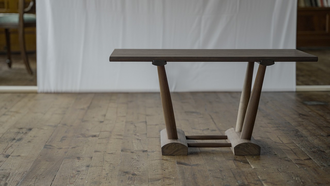 Building a Walnut Coffee Table | Silent Woodworking (Design Changed Halfway)