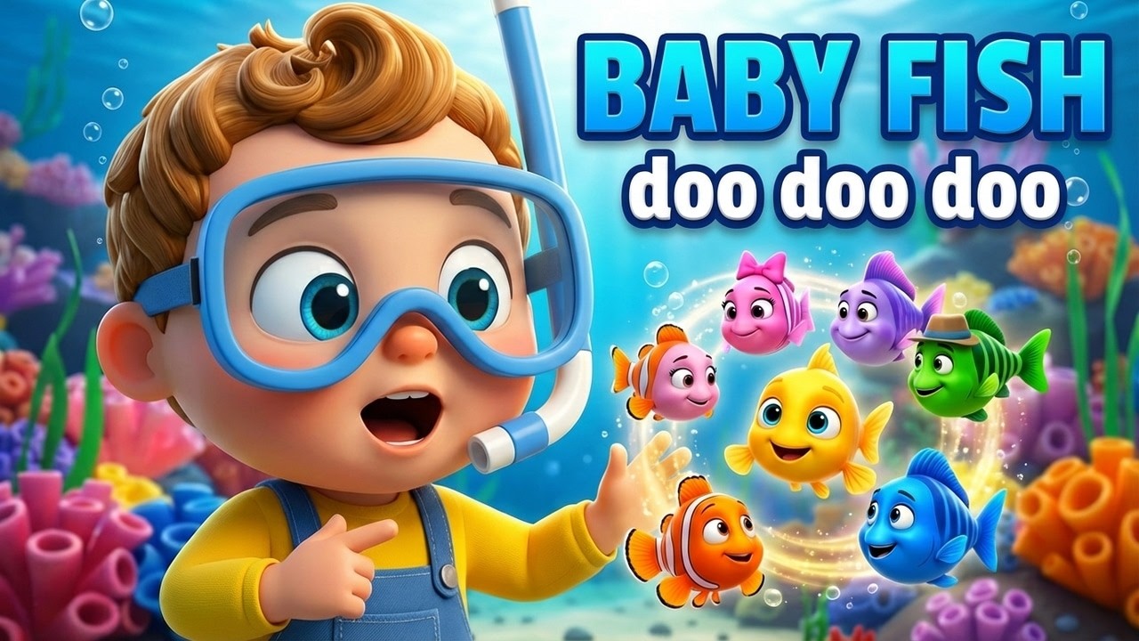 baby fish doo doo doo song #nurseryrhymes #kidssongs #littletoons #preschoolsongs