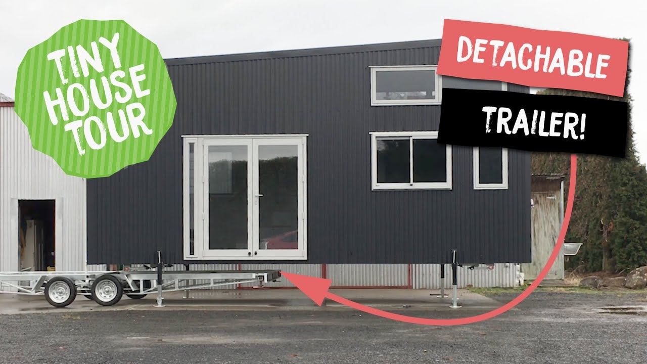 The Buster Tiny House with REMOVABLE trailer